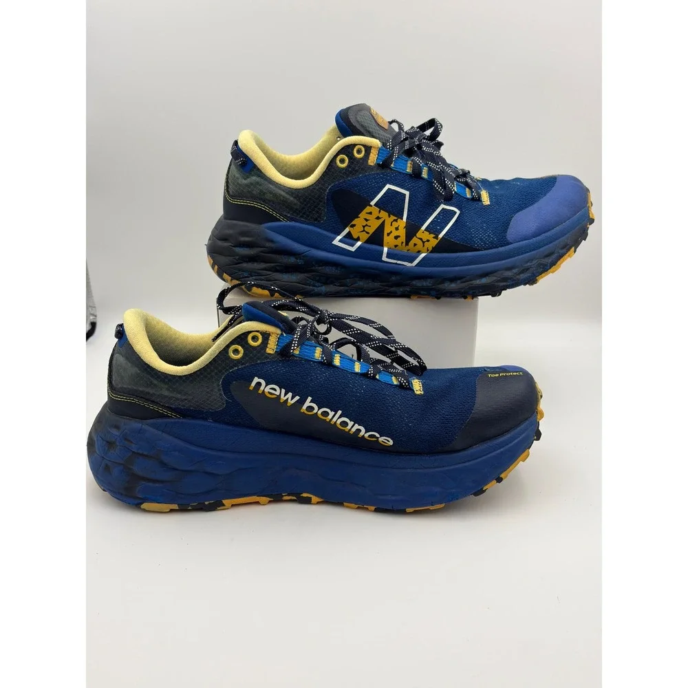 New Balance Fresh Foam More Trail v2 Blue Yellow Mens 11 MTMORV2 Running Shoes